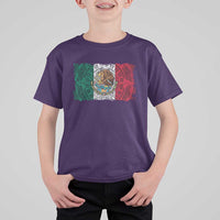 Eagle Mexican Flag T Shirt For Kid Aztecs Mexico Heritage Roots - Wonder Print Shop