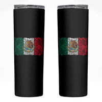 Eagle Mexican Flag Skinny Tumbler Aztecs Mexico Heritage Roots - Wonder Print Shop
