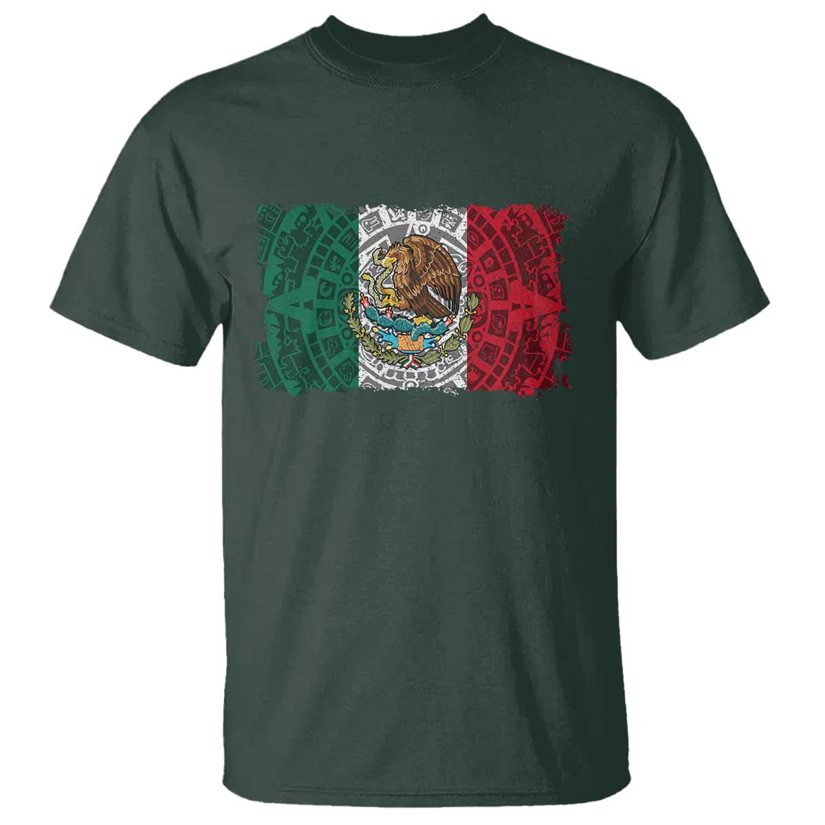 Eagle Mexican Flag T Shirt Aztecs Mexico Heritage Roots - Wonder Print Shop