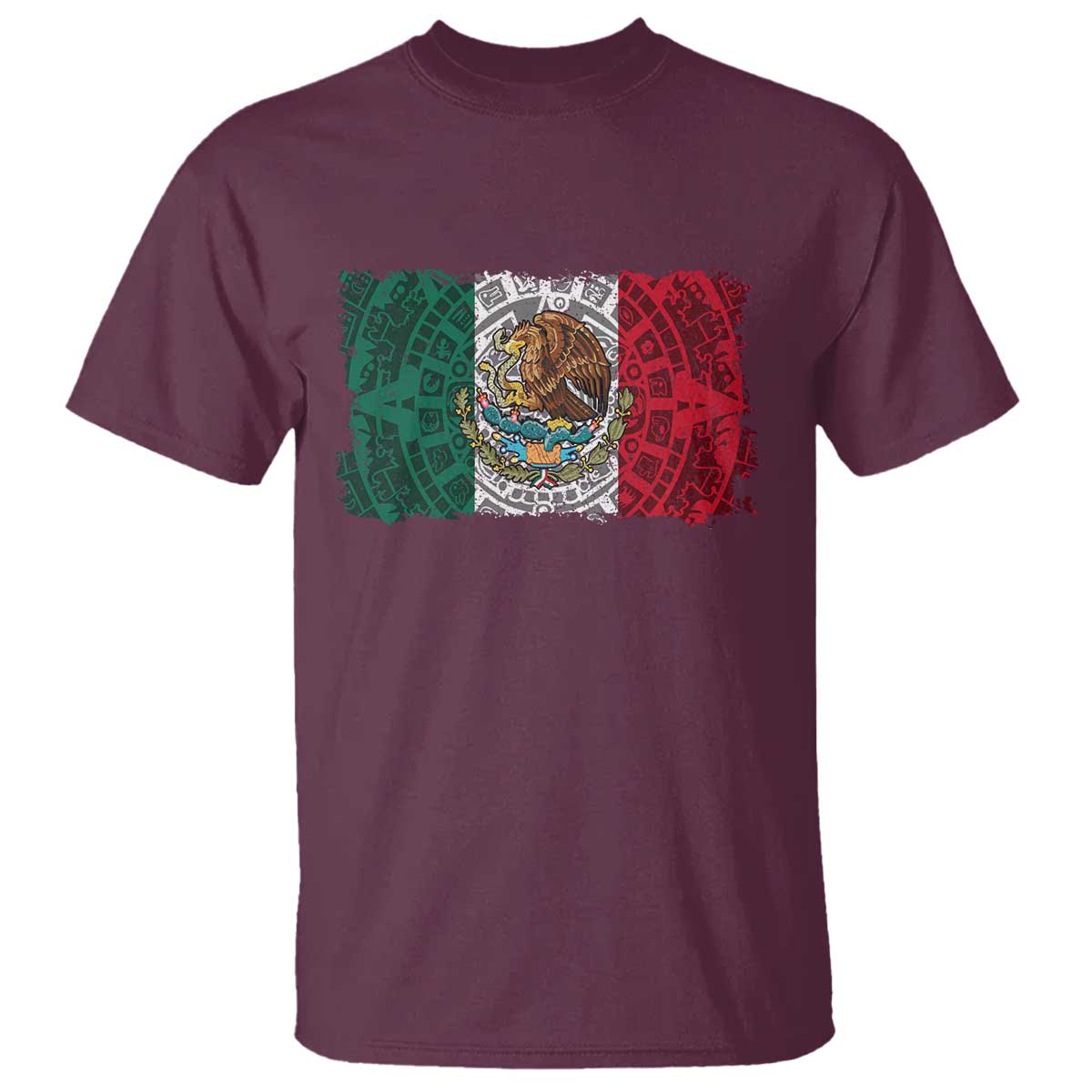 Eagle Mexican Flag T Shirt Aztecs Mexico Heritage Roots - Wonder Print Shop