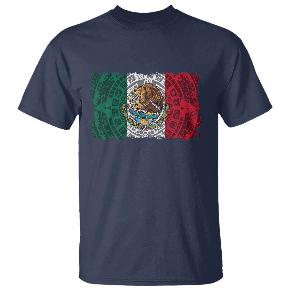 Eagle Mexican Flag T Shirt Aztecs Mexico Heritage Roots - Wonder Print Shop