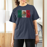 Eagle Mexican Flag T Shirt For Women Aztecs Mexico Heritage Roots - Wonder Print Shop