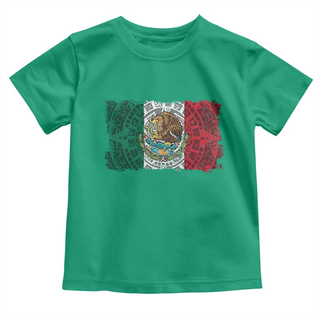 Eagle Mexican Flag Toddler T Shirt Aztecs Mexico Heritage Roots - Wonder Print Shop