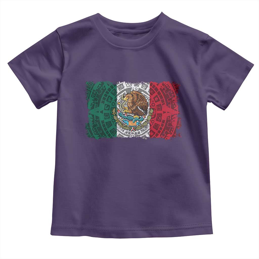 Eagle Mexican Flag Toddler T Shirt Aztecs Mexico Heritage Roots - Wonder Print Shop
