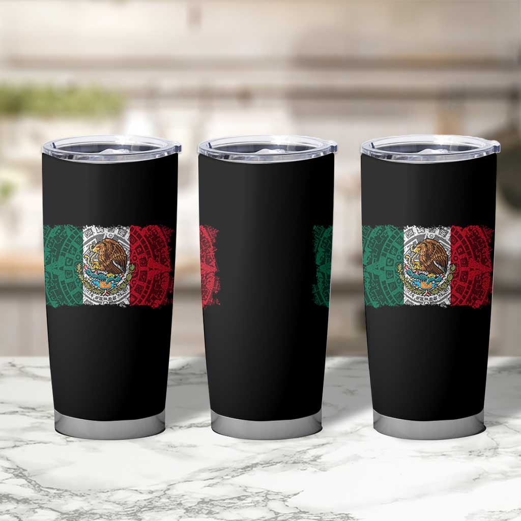 Eagle Mexican Flag Tumbler Cup Aztecs Mexico Heritage Roots - Wonder Print Shop