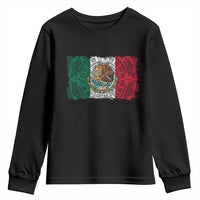 Eagle Mexican Flag Youth Sweatshirt Aztecs Mexico Heritage Roots - Wonder Print Shop