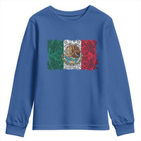 Eagle Mexican Flag Youth Sweatshirt Aztecs Mexico Heritage Roots - Wonder Print Shop