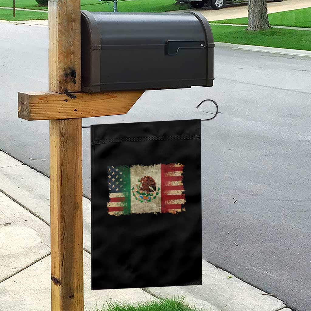American Mexican Flag Garden Flag Mexico Heritage Mexican Roots - Wonder Print Shop
