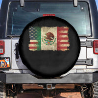 American Mexican Flag Spare Tire Cover Mexico Heritage Mexican Roots - Wonder Print Shop