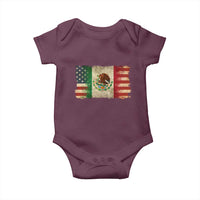 American Mexican Flag Baby Onesie Mexico Heritage Mexican Roots - Wonder Print Shop