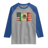 American Mexican Flag Raglan Shirt Mexico Heritage Mexican Roots - Wonder Print Shop