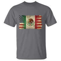 American Mexican Flag T Shirt Mexico Heritage Mexican Roots - Wonder Print Shop