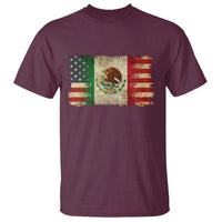 American Mexican Flag T Shirt Mexico Heritage Mexican Roots - Wonder Print Shop