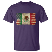 American Mexican Flag T Shirt Mexico Heritage Mexican Roots - Wonder Print Shop