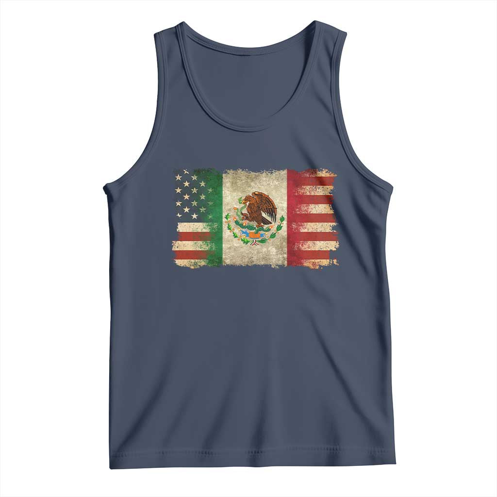 American Mexican Flag Tank Top Mexico Heritage Mexican Roots - Wonder Print Shop