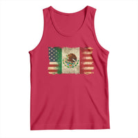 American Mexican Flag Tank Top Mexico Heritage Mexican Roots - Wonder Print Shop