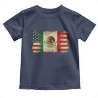 American Mexican Flag Toddler T Shirt Mexico Heritage Mexican Roots - Wonder Print Shop