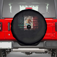 Vintage Mexican Flag Spare Tire Cover Eagle Mexico Heritage Mexican Roots - Wonder Print Shop