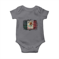Vintage Mexican Flag Baby Onesie Eagle Mexico Heritage Mexican Roots - Wonder Print Shop