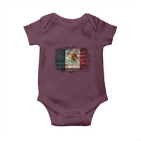 Vintage Mexican Flag Baby Onesie Eagle Mexico Heritage Mexican Roots - Wonder Print Shop