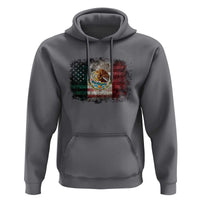 Vintage Mexican Flag Hoodie Eagle Mexico Heritage Mexican Roots - Wonder Print Shop