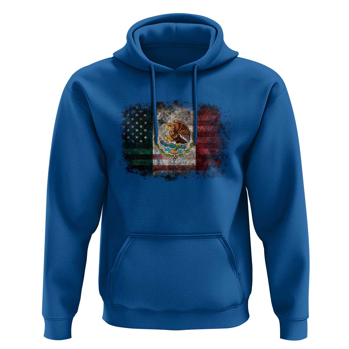 Vintage Mexican Flag Hoodie Eagle Mexico Heritage Mexican Roots - Wonder Print Shop