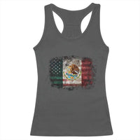 Vintage Mexican Flag Racerback Tank Top Eagle Mexico Heritage Mexican Roots - Wonder Print Shop