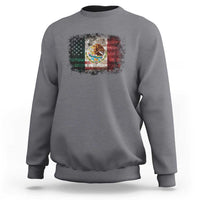 Vintage Mexican Flag Sweatshirt Eagle Mexico Heritage Mexican Roots - Wonder Print Shop