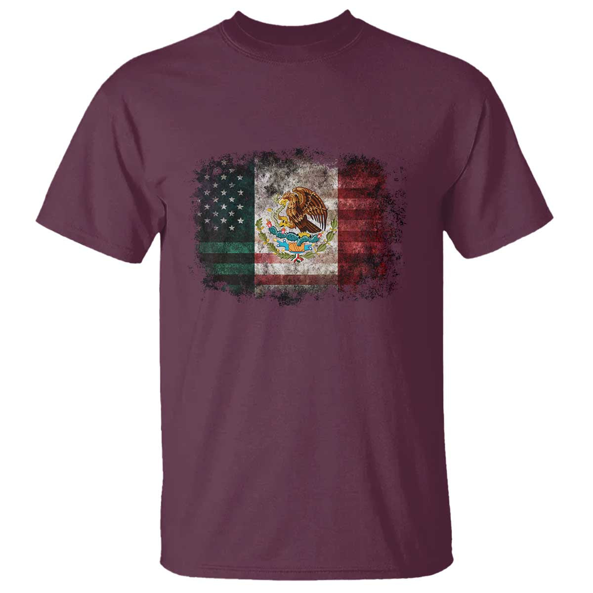 Vintage Mexican Flag T Shirt Eagle Mexico Heritage Mexican Roots - Wonder Print Shop