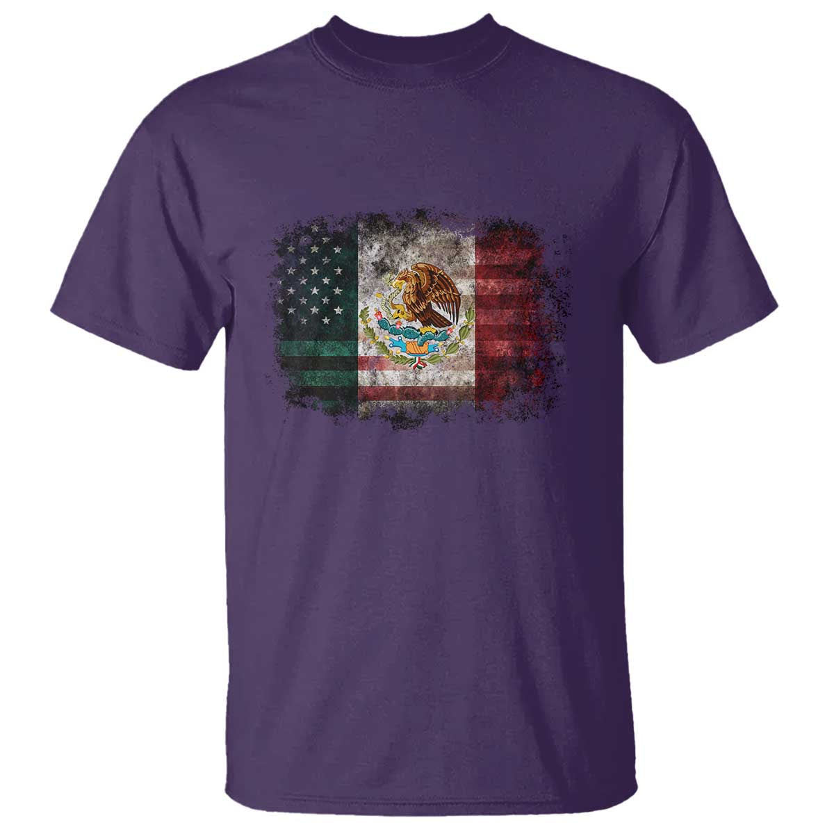 Vintage Mexican Flag T Shirt Eagle Mexico Heritage Mexican Roots - Wonder Print Shop
