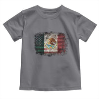 Vintage Mexican Flag Toddler T Shirt Eagle Mexico Heritage Mexican Roots - Wonder Print Shop