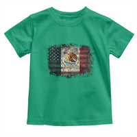 Vintage Mexican Flag Toddler T Shirt Eagle Mexico Heritage Mexican Roots - Wonder Print Shop