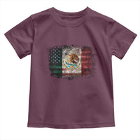 Vintage Mexican Flag Toddler T Shirt Eagle Mexico Heritage Mexican Roots - Wonder Print Shop