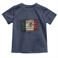 Vintage Mexican Flag Toddler T Shirt Eagle Mexico Heritage Mexican Roots - Wonder Print Shop