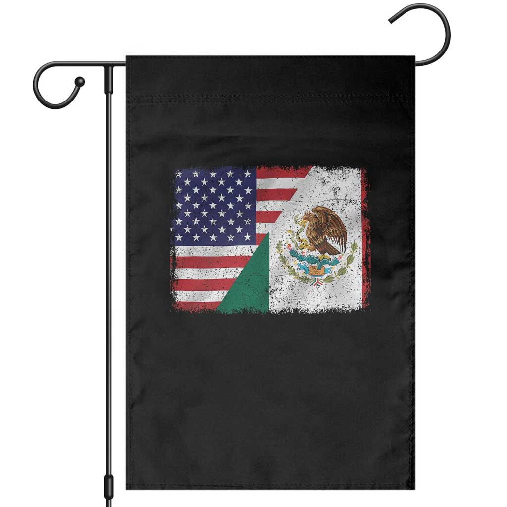 American Mexican Flag Garden Flag Mexico Heritage Half Mexican Roots - Wonder Print Shop