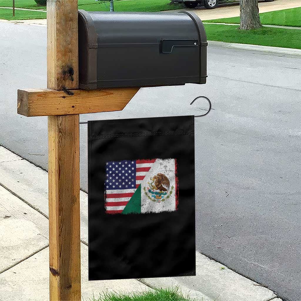 American Mexican Flag Garden Flag Mexico Heritage Half Mexican Roots - Wonder Print Shop