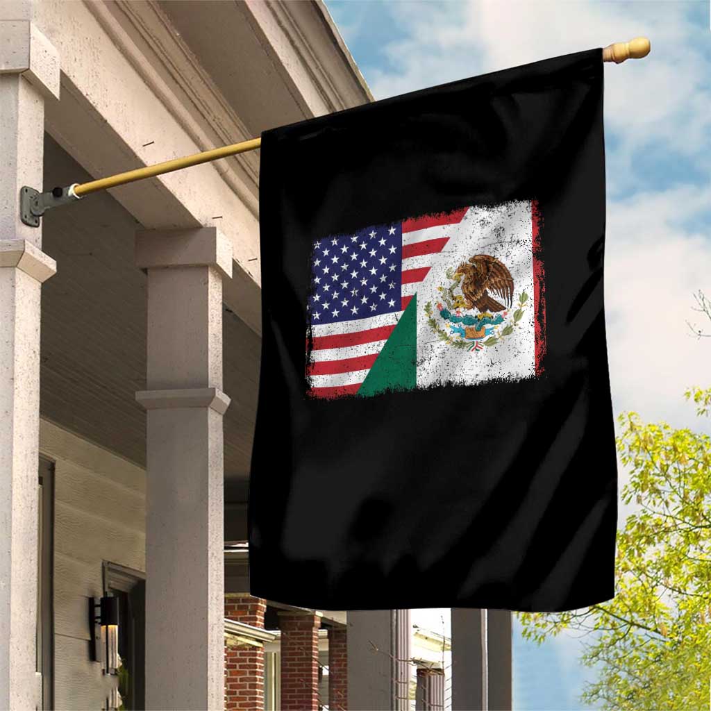 American Mexican Flag Garden Flag Mexico Heritage Half Mexican Roots - Wonder Print Shop