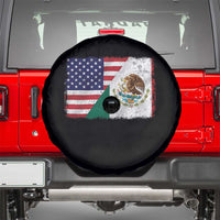 American Mexican Flag Spare Tire Cover Mexico Heritage Half Mexican Roots - Wonder Print Shop