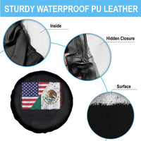 American Mexican Flag Spare Tire Cover Mexico Heritage Half Mexican Roots - Wonder Print Shop