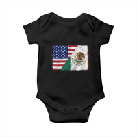 American Mexican Flag Baby Onesie Mexico Heritage Half Mexican Roots - Wonder Print Shop