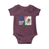 American Mexican Flag Baby Onesie Mexico Heritage Half Mexican Roots - Wonder Print Shop