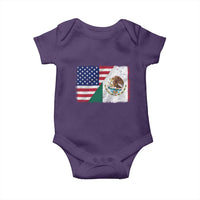 American Mexican Flag Baby Onesie Mexico Heritage Half Mexican Roots - Wonder Print Shop