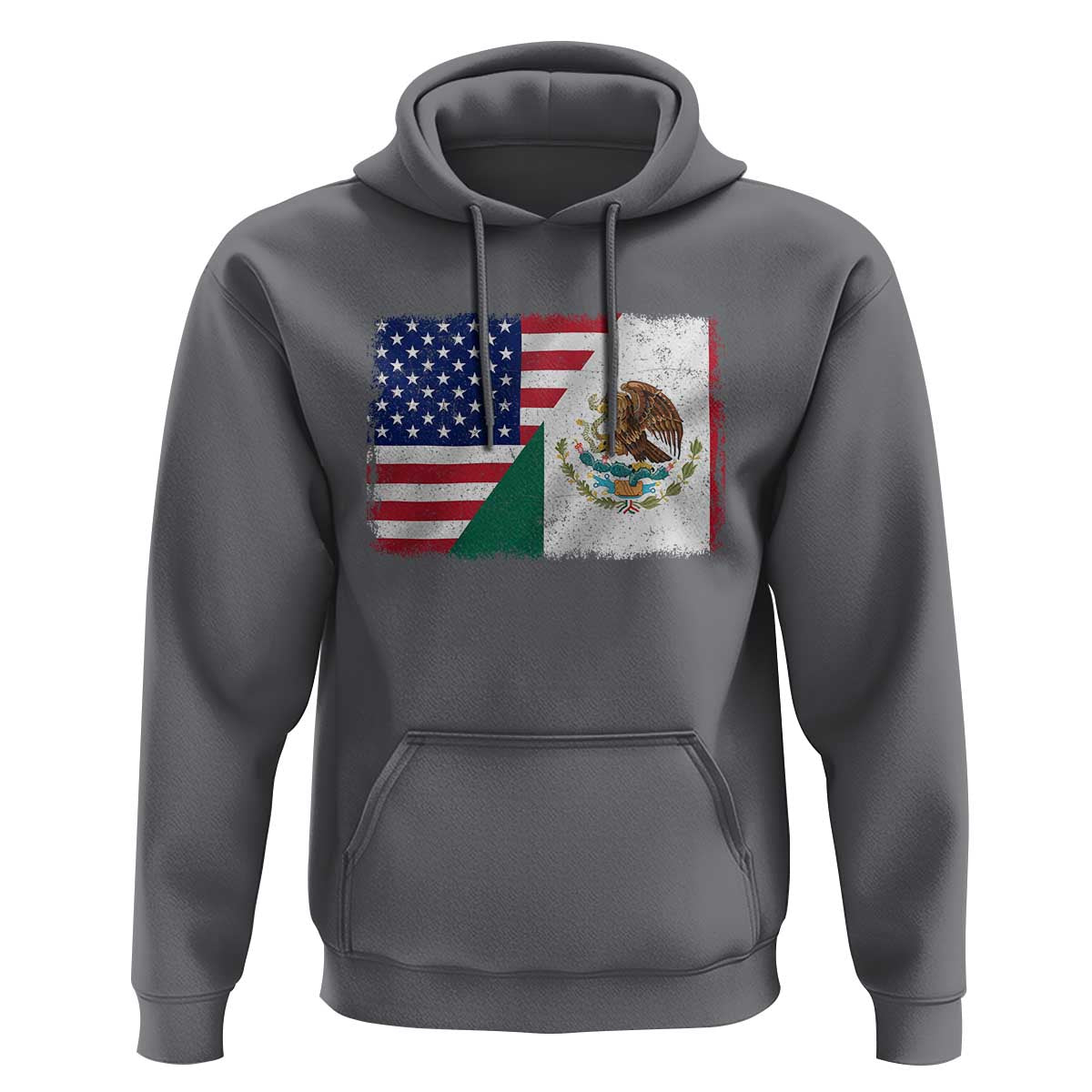 American Mexican Flag Hoodie Mexico Heritage Half Mexican Roots - Wonder Print Shop