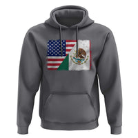 American Mexican Flag Hoodie Mexico Heritage Half Mexican Roots - Wonder Print Shop