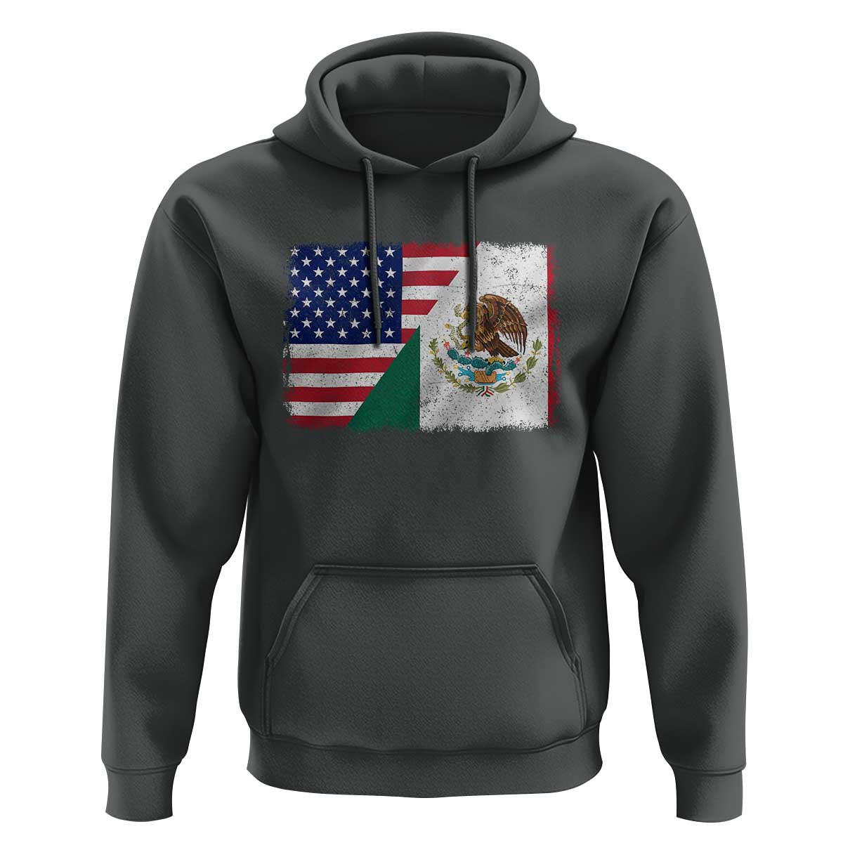 American Mexican Flag Hoodie Mexico Heritage Half Mexican Roots - Wonder Print Shop