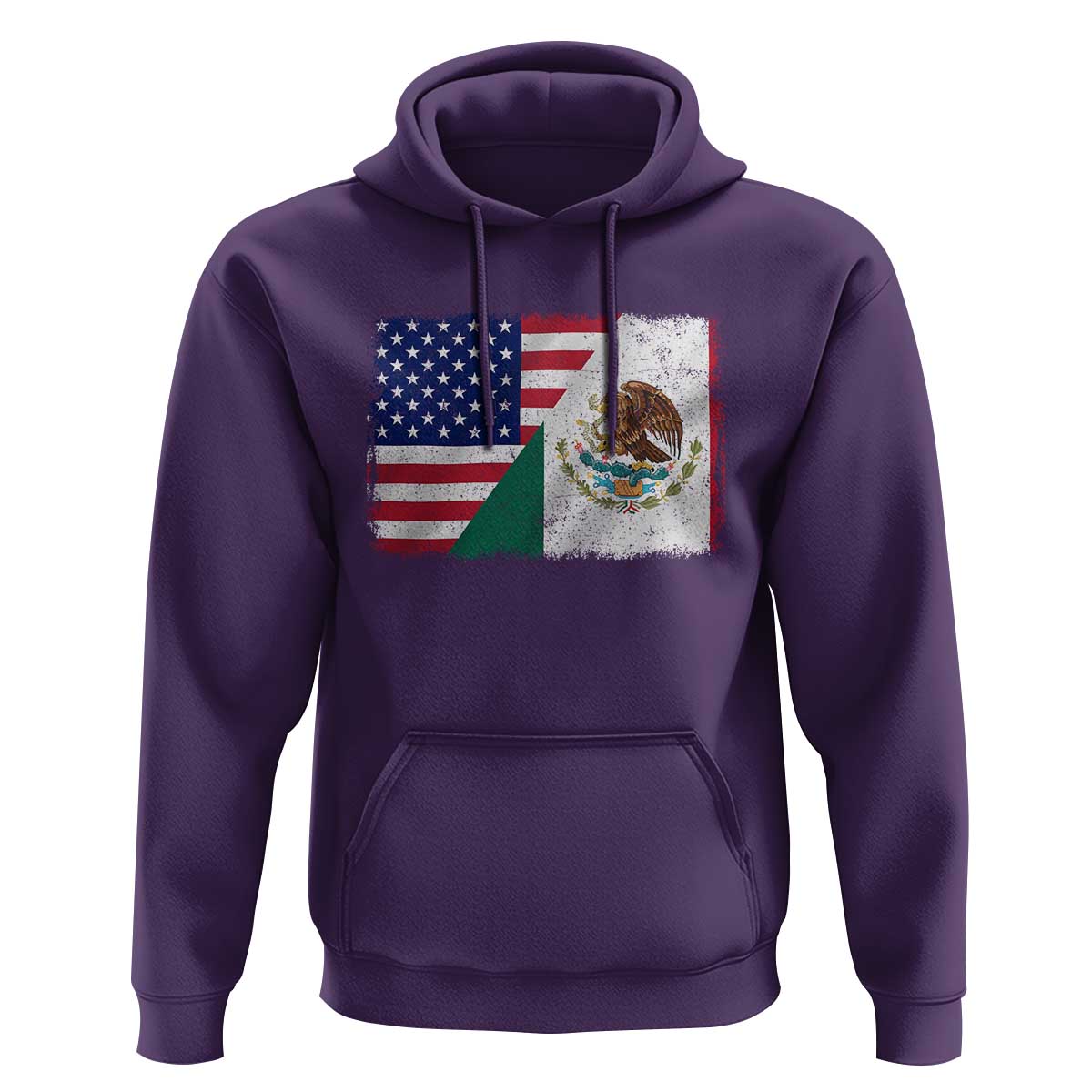 American Mexican Flag Hoodie Mexico Heritage Half Mexican Roots - Wonder Print Shop