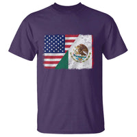 American Mexican Flag T Shirt Mexico Heritage Half Mexican Roots - Wonder Print Shop