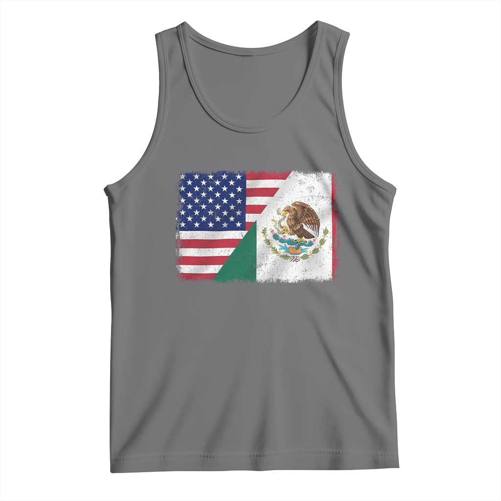 American Mexican Flag Tank Top Mexico Heritage Half Mexican Roots - Wonder Print Shop