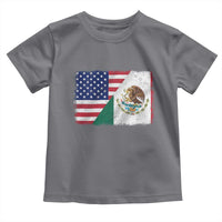 American Mexican Flag Toddler T Shirt Mexico Heritage Half Mexican Roots - Wonder Print Shop