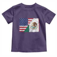 American Mexican Flag Toddler T Shirt Mexico Heritage Half Mexican Roots - Wonder Print Shop